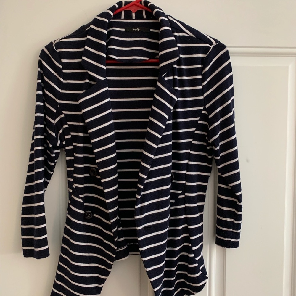 Papaya striped Blazer